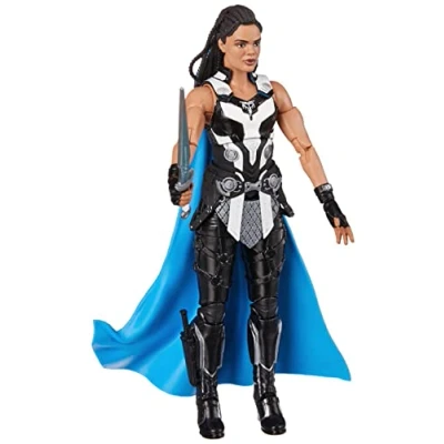 Image de Marvel Hasbro Legends Thor: Love and Thunder, Figurine de Collection King Valkyrie 15 cm, 1 Accessoire, 2 pièces Build a Figure F1407 Multicolore
