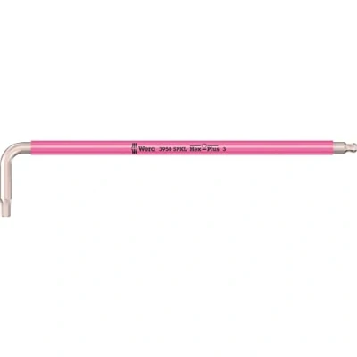 Image de Wera 05022663001 3950 SPKL Multicolore Clés mâles coudées, system. métrique, acier inoxydable, 3,0 x 123 mm, Rose