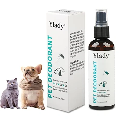 Image de Spray Déodorant Parfum pour Chiens, Désodorisant Chat Animaux soin du Pelage et Élimine les odeurs, Shampoing sec chien Deodorant Nettoyant, Séchage Rapide sans Rinçage 100 ml