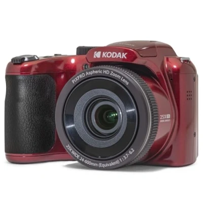 Image de KODAK Pixpro Astro AZ255 Appareil Photo Bridge Numérique 16 Mpixels, Zoom 25X, Video HD 1080p, Grand Angle 24 mm, Stabilisateur Optique de l&#039;image, Ecran LCD 3, Pile AA Rouge