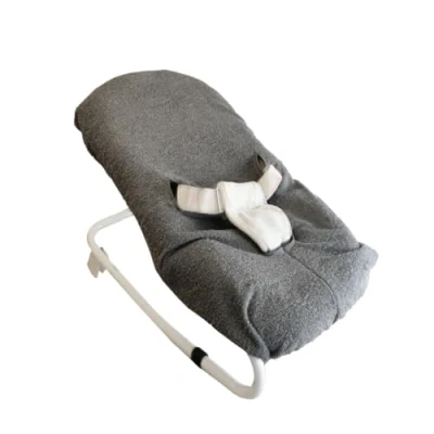Image de Looping Housse de Transat Bébé Universelle Tissu Eponge Lavable en Machine, Fabriqué France Gris
