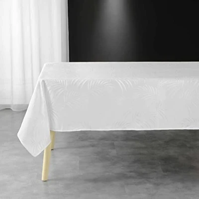 Image de douceur d&#039;intérieur, Nappe Rectangle (140 x 240 cm) Plumette Lin, Jacquard