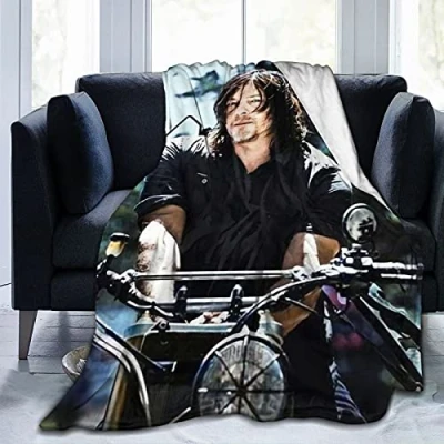 Image de Daryl Dixon Couverture polaire légère, super douce et confortable en microfibre 203 x 152 cm