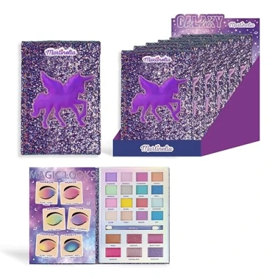 Image de MARTINELIA Palette de Maquillage Pour Enfant Assortiment 16 Fards à Paupières &amp; 6 Brillants Lèvres Enfants Fille Sans Produit Nocif A partir 3 ans