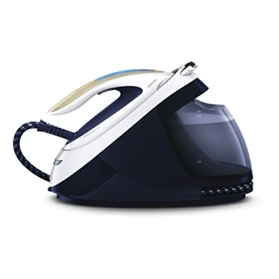 Image de Philips PerfectCare Elite Centrale Vapeur 2700W, Effet Pressing 520 g, 7,5 Bar, Technologie OptimalTEMP, Mode ECO, T IonicGlide, Bleu/Blanc (GC9635/20)