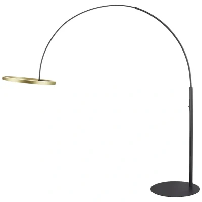 Image de SLV Lampe sur pied LED One Bow FL, noir/laiton, acier