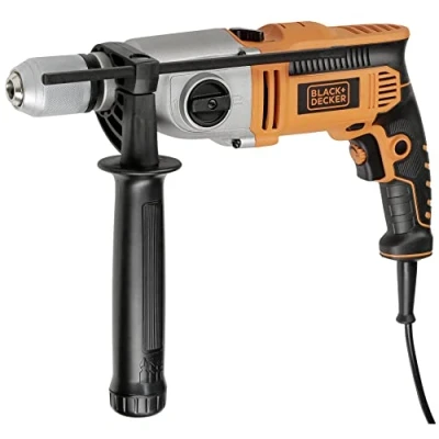 Image de Black &amp; Decker KR1102K Perceuse à Percussion électronique 2 vitesses 1100 W Orange