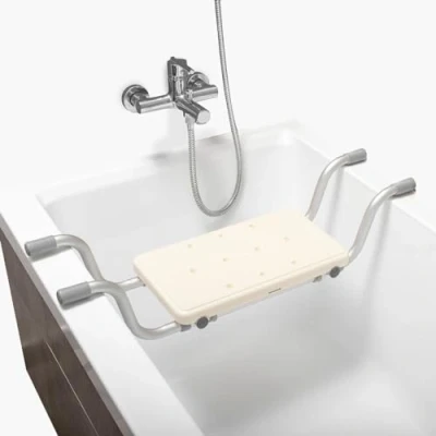 Image de InnovaGoods® Tabouret de Douche 2 en 1, antidérapant, Extensible Positions, Chaise pour Personnes âgées, Prise Main Ferme.