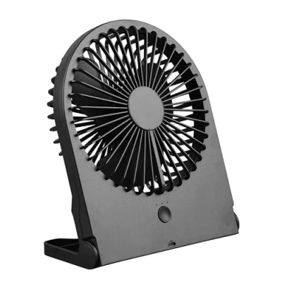 Image de Ventilateur de table Reality Breezy R044 02, plastique noir mat, 2 Watt, à piles, USB C, 3 niveaux