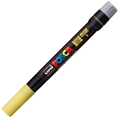 Image de Uni Ball Posca Brush PCF 350 Marqueur Jaune