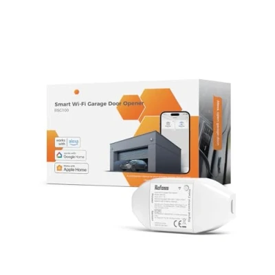 Image de Refoss Ouvre Porte de Garage Connecté WiFi, Télécommande Intelligent Compatible avec Apple HomeKit, Alexa, Google Home, Contrôle à Distance et Commande Vocale Fonction