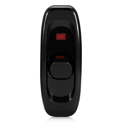 Image de Interrupteur D&#039;éclairage, AC 250 V 10A Bouton Marche/Arrêt en Ligne Table Lampe de Bureau Cordon Câble avec Voyant LED pour Lit(noir)