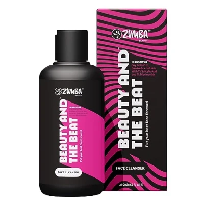Image de ZUMBA Gel Nettoyant Visage Peau Grasse, Mixte, Sensible à Base Aqueuse 250ml Doux pour Tous Types de Savon Hydratant avec 1% d&#039;Acide Salicylique et Niacinamide