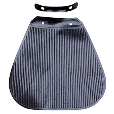 Image de BAVETTE DE Garde Boue Cyclo AV Adaptable SOLEX Noir (avec SUPPORT Fixation)