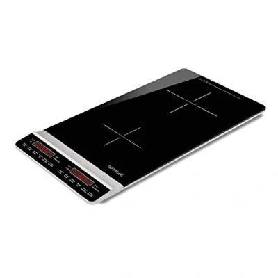 Image de G3 Ferrari G10139 Cuisinier à Induction Double Vertical dynamique Profond, Verre, Noir