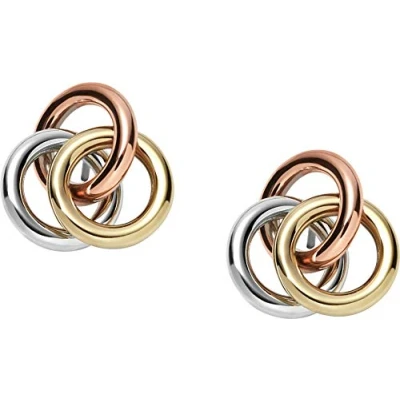 Image de Fossil Boucles D&#039;Oreilles Pour Femmes , 1.27 Cm En Acier Inoxydable Multicolore, JF01819998