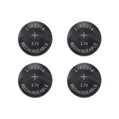 Image de Girafus 4X Piles Bouton LIR 2016 Rechargeable Lithium Remplace Les CR2016 par Ex.. : Carte mère, Calculatrice de Poche, Bougies électriques, Ordinateur vélo, Jouets, Pet Tracker