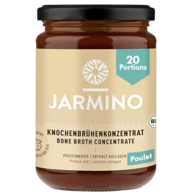Image de JARMINO Bouillon d&#039;os bio, de poulet, concentré, 200g (20 portions), riche en collagène bio
