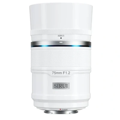Image de SIRUI Sniper Objectif autofocus 75 mm, téléobjectif F1.2 APS C pour X T4, T5, H1, H2/H2S, T3, T30, S10 (monture X, blanc)