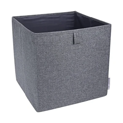 Image de Bigso Box of Sweden 1010 Cube de Rangement Polyester Gris 31,5 x cm