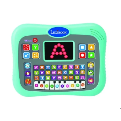 Image de Tablette éducative bilingue parlante ABC avec touches tactiles et écran LED pour illustrer les interactions le jeu en anglais français