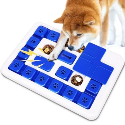 Image de Blanlody Jouet Chien Interactif Occupation pour L&#039;Ennui Jeu Intelligence Améliorer Le Qi Jeux Toute Race Distributeur Croquettes Cadeau