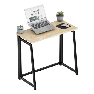 Image de Bureau MARK ADLER LEADER 1.5 Pliant, Noir Decor Bois, Design Simple Moderne Industriel Loft, PC, Informatique, Pc gaming