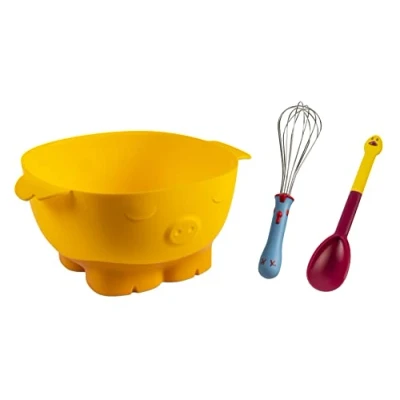 Image de KUHN RIKON Kinderkitchen Kit de mélange 3 pièces, pour les enfants à partir ans, Jaune, Rouge et Bleu