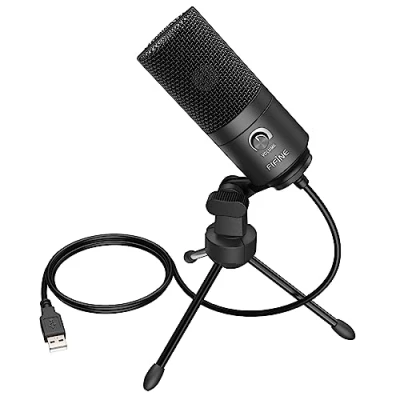 Image de FIFINE USB Microphone d&#039;enregistrement de Studio, Micro à Condensateur pour PC, PS4, Mac, Windows