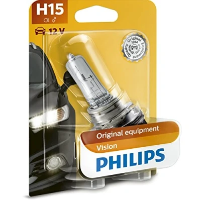 Image de PHILIPS 12580B1 Ampoule, projecteur longue portée H15 12V 55/15W Halogène AUDI: A3 3/5 portes, Sportback, A5 B8 Coupe, VOLKSWAGEN: GOLF 7, 6