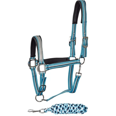 Image de Harry&#039;s Horse Ensemble licol Mare Cob Bleu Clair