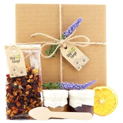 Image de Geschenkset Met thee en Snoepjes &quot;Zoet Moment van Ontspanning&quot; UniTea Land