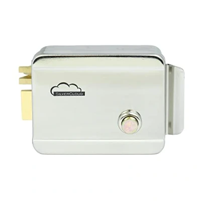 Image de Serrure électrique avec bouton poussoir à l&#039;intérieur SilverCloud YR300 Droite, Normal Close, Fails secure, 12V, pour Système de Contrôle d&#039;accès Porte d&#039;entrée