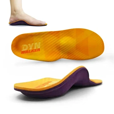 Image de Semelles Chaussures Confort, DynWalker Semelle Mémoire de Forme, Tendinite Tendon Achille, Fasciite Plantaire, Épine Calcanéenne, Pied Plat, S