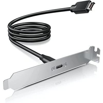 Image de GRAUGEAR Adaptateur Type C Femelle vers A Key, Prise en Charge USB 3.2 Gen2 x 2 20 Gbps, câble d&#039;extension C, Longueur du 50 cm, tête Key Broches