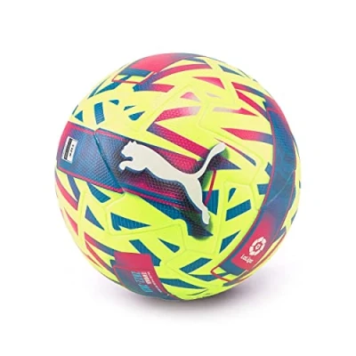 Image de PUMA Orbita Laliga 1 (FIFA Quality Pro) WP Balles de Match Unisexe, Lemon Tonic Betterave Violet/Bleu Atoll, 5