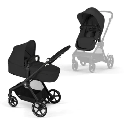Image de CYBEX Gold Poussette EOS 2 en 1 de la naissance à 22 kg (env. 4 ans), Moon Black