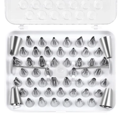 Image de LIHAO 55pcs Douilles Ptisserie en Acier INOX pour Poche à Douille Décoration Gteau
