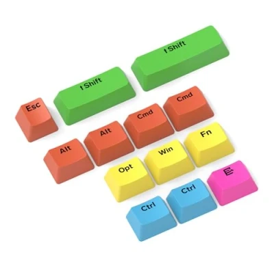 Image de MAMBASNAKE Ensemble de 13 Touches PBT à Sublimation Thermique,Profil OEM,pour Clavier Mécanique 61/68/87/98/104,CMD,Opt Touche pour Mac,Compatible avec Les Commutateurs Cherry MX Gateron Otemu Kailh