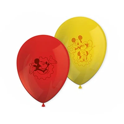 Image de Balloon Mickey Mouse Clubhouse Jaune Rouge 8 pièces