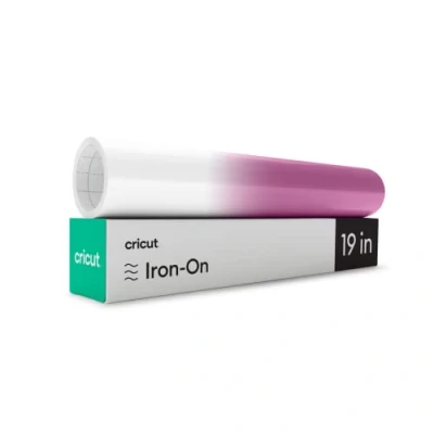 Image de Cricut Iron on UV CLR CHNGE PASTL Red 12X19 (1) Colour Changing Activated, Vinyle, Blanc &lt; &gt; Rouge, 30,5cm x 48cm