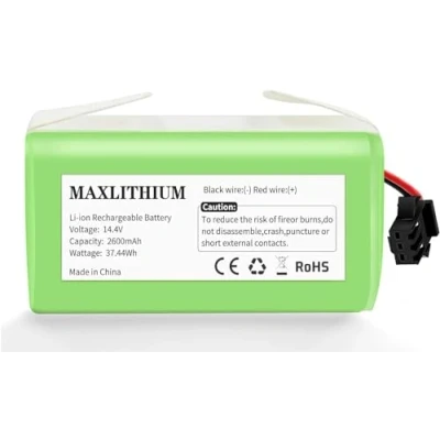 Image de 14.4V 2600mAh Batterie de Remplacement pour Proscenic 850T, IKOHS S14/S15, Bagotte BG600, Deebot Ecovacs N79/N79S, Ultenic D5/D5s/D5 Pro, Eufy RoboVac 11S/ 11S Max/G10 Hybrid