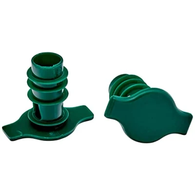 Image de IBILI Ensemble de 2 bouchons à cidre, acier inoxydable, vert/noir, 1 unité, modèle assorti