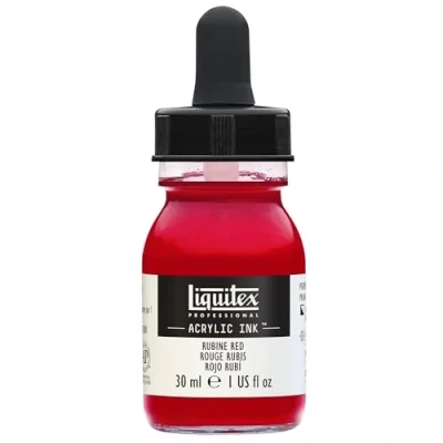 Image de Liquitex Professional Encre Acrylique Flacon Avec Pipette 30 ml Rouge rubis