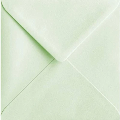Image de Lot de 25 enveloppes carrées gommées Vert menthe 100 g/m² 15 x cm