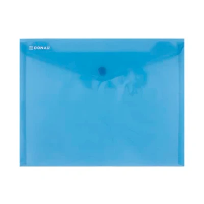Image de Pochette Enveloppe DONAU Fermeture Bouton PP C5 180 Microns Bleue / Type Enveloppe/Type Avec Bouton/Index B.d. Matériau PP/Couleur Bleu/Format épaisseur (mm) 180µm
