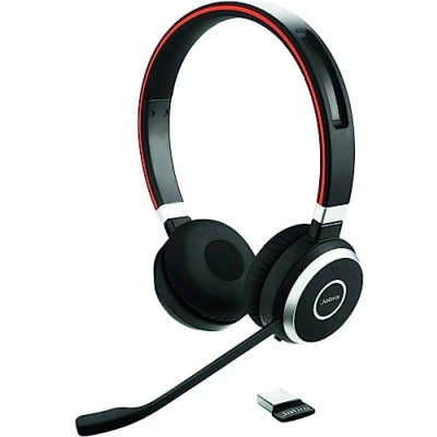 Image de Jabra Evolve 65 SE Micro casque stéréo Bluetooth sans fil à réduction de bruit, autonomie prolongée Certifié UC, fonctionne avec les principales plateformes (Zoom, Unify, etc.) Noir