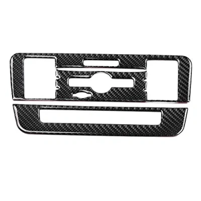 Image de Garniture de couvercle panneau commande climatisation CD en Fiber carbone Qii lu pour une classe B CLA GLA