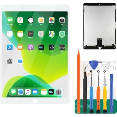 Image de Kit de réparation pour iPad Air 3 2019 Écran LCD rechange 3e génération A2152 tactile A2123, A2154, (blanc, pas bouton d&#039;accueil)