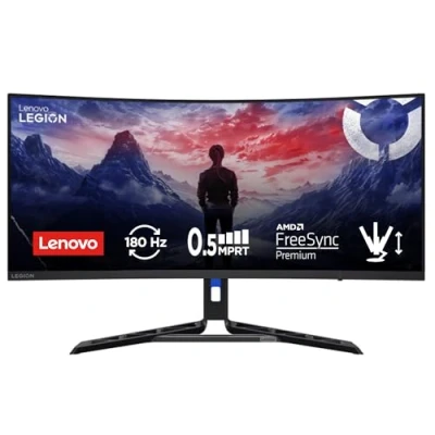 Image de Legion R32qc 30 31,5 Inch, QHD Gaming Monitor with Eyesafe (VA Panel, 180Hz, 0.5 MPRT, HDM 2.1 , DP, FreeSync, HDR10, Integrated Spe